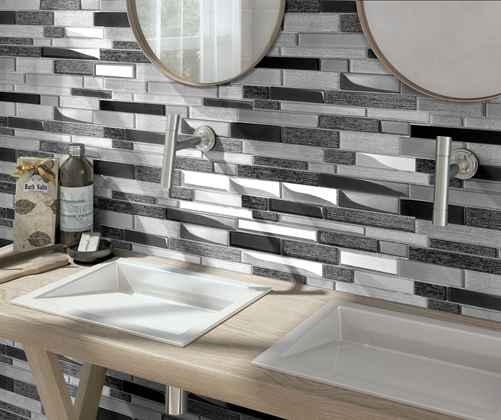 How to install mosaic tile in the showeroom