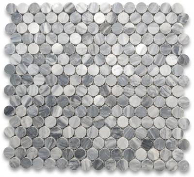 China Bardiglio Mosaic Penny Round tile