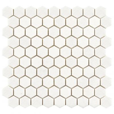 Thassos White Marble Hexagon Kitchen Backsplash Mosaic Tiles