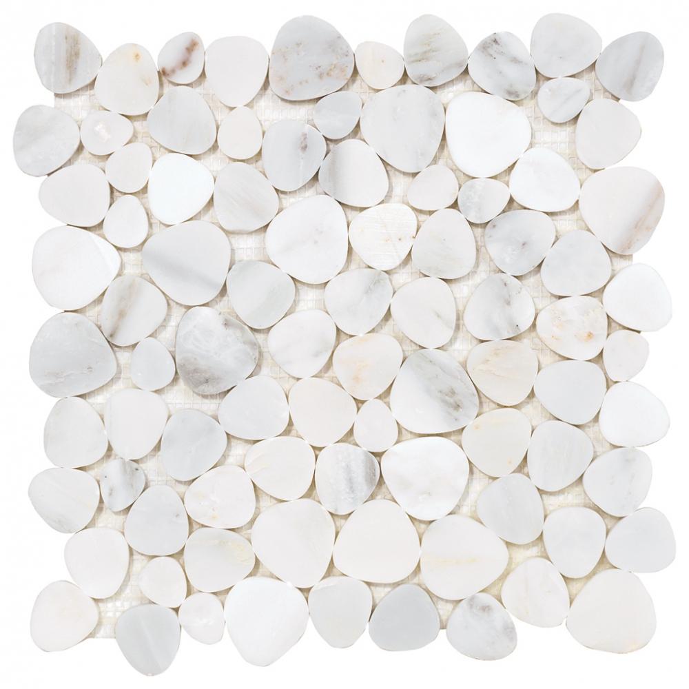 Heart shape CARRARA WHITE MIXED orient water jet marble stone mosaic tiles for hotel bathroom