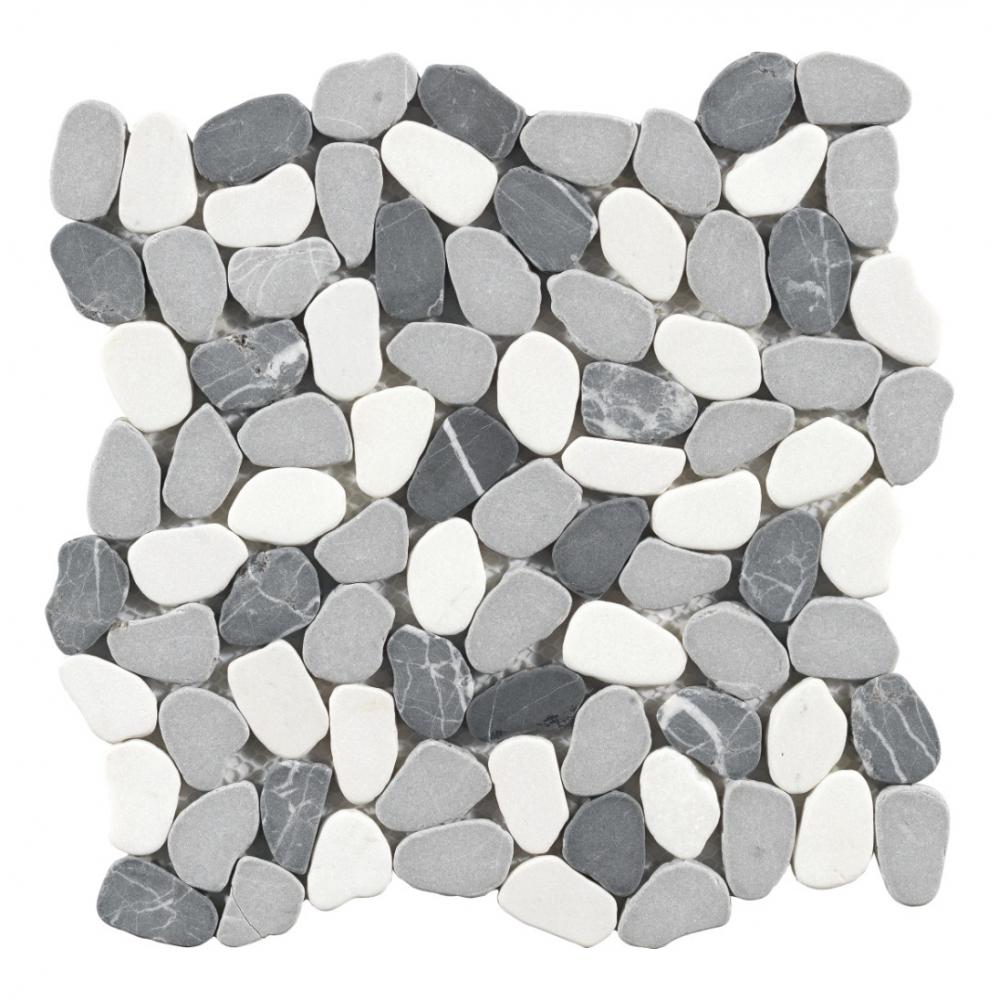 white and red pebble stone marble mosaic for home decor mosaic tiles