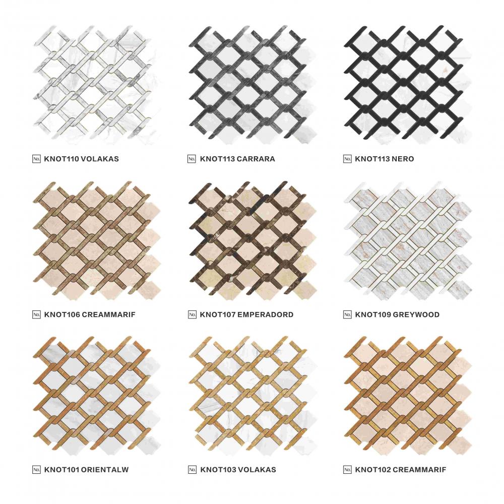 Lower Price Basket Weave Design CREAMMARIF Mosaic Tiles White Marble Hexagon Mosaic Tiles