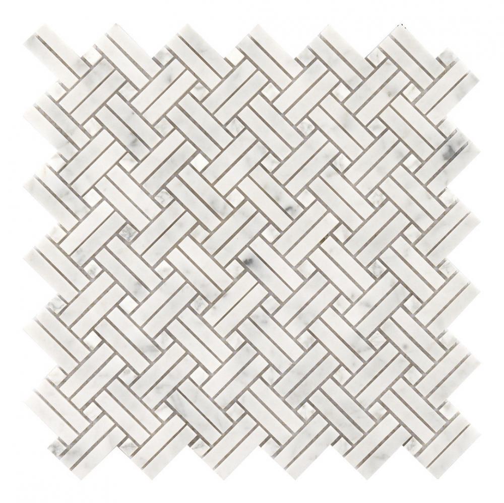 china white and grey wood stone wall tile marble mosaic