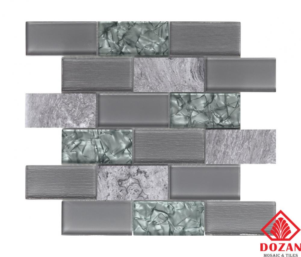 High standar Hand Made Customized Interior wall Wholesale Tile Glass Mosaic