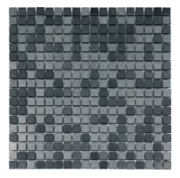 Grey White Metal Stainless Steel Mosaic