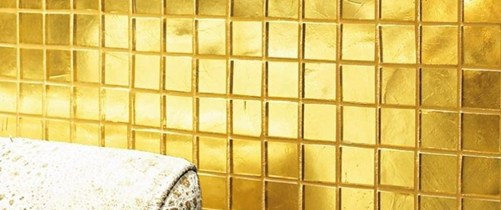 24 KT Gold Mosaic Tiles