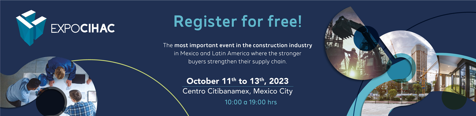 EXPO CIHAC 2023 Mexico invitation from Dozan Mosaic And Tiles